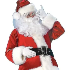 Jultomtekostym för Män Vuxen Jultomtekostym Santadräkt 5 delar XL><noscript><img width=