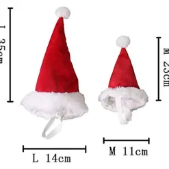 NeunWolken Jultomteluva för hund och katt, husdjur, jultomteluva, julkostym för valp, små, medelstora och stora hundar (S) s> Huvudbonader