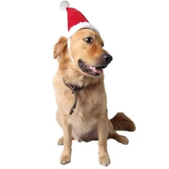 NeunWolken Jultomteluva för hund och katt, husdjur, jultomteluva, julkostym för valp, små, medelstora och stora hundar (S) s><noscript><img width=