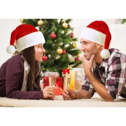 Jultomteluva tomteluva vuxen storlek lyxig plysch tomteluva kostym juldekorationer jultomteluva><noscript><img width=