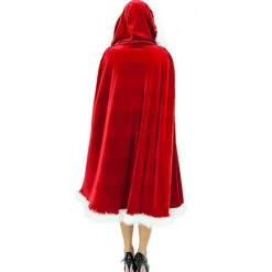 unbranded Jultomtemor Cosplay Kappa Vintage Huvad Klädsel Julfest Fancy Dress Kostym För Kvinnor> Dräkter