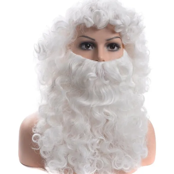 Jultomtens Skägg, Lyxig Fullt Naturlig Flerlagers Jultomte> Tillbehör