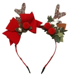 Jultomteöron med rosett - pannband> Huvudbonader