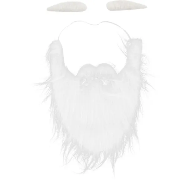 Justerbar Elastisk Falsk Mustasch Skägg Tomte Julset> Tillbehör
