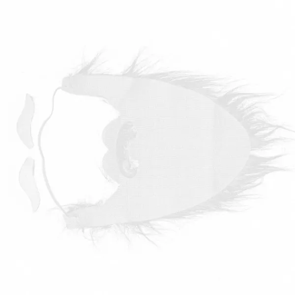 Justerbar Elastisk Falsk Mustasch Skägg Tomte Julset> Tillbehör