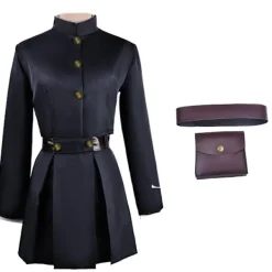 Kaisen Kugisaki Nobara Cosplay Kostym Topp Klänning Kappa Kvinnor Uniform Midja Armar Väska Peruk Komplett Set Halloween Kostymer One Size | Fyndiq><noscript><img width=