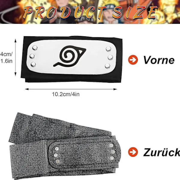 Kakashi Cosplay Set Ninja Konoha Naruto Headband Kakashi Forehead Protection And Kakashi Mask Gloves Kunai Ninja Plastic Shuriken Kakashi Cosplay Prop | Fyndiq> Tillbehör