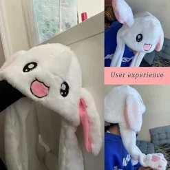 Kaninhatt Hoppande Hatt Kaninhatt med Rörliga Öron Anima[mo][CO]> Huvudbonader