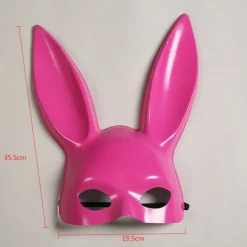 Kaninmask Ansikte Lång VIT _YF> Masker