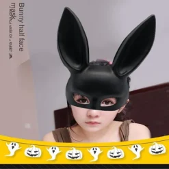 Kaninmask Ansikte Lång VIT _YF><noscript><img width=