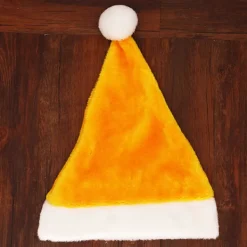 Karneval Jultomte Tjock Mössa med Pompom Flerfärgad Vuxen Varm Sammet Julhattar för Kvinnor Män Barn Present Svart><noscript><img width=