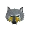 Karneval/påsk Cosplay Latex Varg Mask Djurstil svart gul> Masker