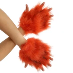 unbranded Katt Tassar Handskar Cosplay Djur Tassar Fingerlösa Vantar Therians Tassar Fursuit> Tillbehör