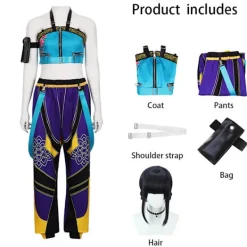 K-Demon Cosplay Kostymset Rumi Mira Zoey KPop Demon Hunters Halloweenfest Maskerad Kompatibel med Kvinnor XXL> Dräkter