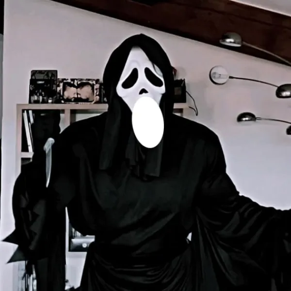 keland Skrämmande Ghostface Mask Scream Mask Läskig Halloween Cosplay Prop> Masker