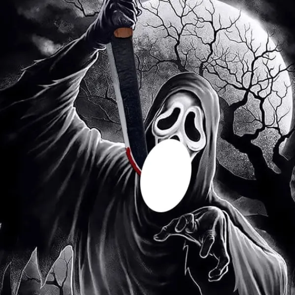 keland Skrämmande Ghostface Mask Scream Mask Läskig Halloween Cosplay Prop> Masker