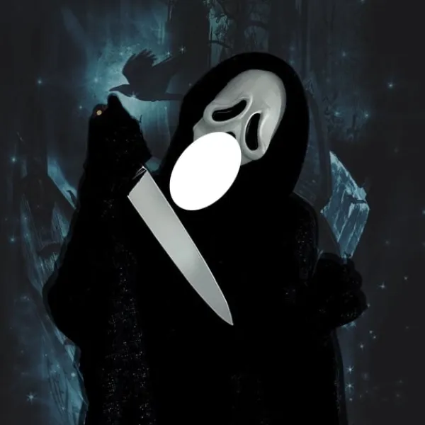 keland Skrämmande Ghostface Mask Scream Mask Läskig Halloween Cosplay Prop> Masker