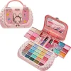 Kids Makeup Kit Beauty Toys Small Bag Washable Pretend Makeup Cosmetics Toys with Mirror Non-Toxic> Smink