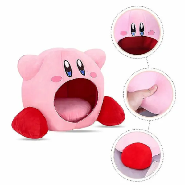 Kirby Speltillbehör Inandningsbart Napphuvudband Kudde Rosa Hatt Plyschleksak GuanGuan> Huvudbonader