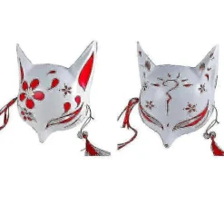 BraVärde Kitsune Rävmasker För Cosplay Japansk Kabuki Traditionell Halloweenfest Kostymtillbehör Med Justerbart Bandage-Yvan-lingling}> Masker