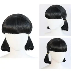 Kompatibel med Squid Game 2 Liten Flicka Dubbla Hästsvansar Lugg Anime Peruk Cosplay Peruk-FM-><noscript><img width=