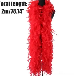 Konstgjord Fjäderboa Miljövänlig Boa för Hantverk Festtillbehör Flickor Utklädningskostym Rekvisita> Tillbehör