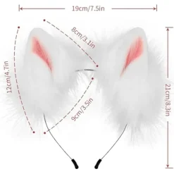 Konstgjorda Pälskattungar och Varghuvudsvansset för Vuxna och Barn Klorhandske Kit för Halloween Anime Cosplay Fest> Tillbehör