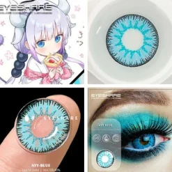 Unbranded Kontaktlinser färgade linser halloween blåa cosplay lins kontakt> Tillbehör