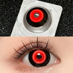 Korrigerade 1 par Kaneki Cosplay Färgade Kontaktlinser Halloween Anime-linser -5.50> Tillbehör