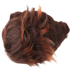 Kort brun syntetisk peruk för män för cosplay><noscript><img width=