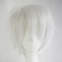 Kort Peruk för Män Cosplay Peruk Färgad Peruk Anime Peruk Set Cosplay Omvänd Kort Hår> Peruker
