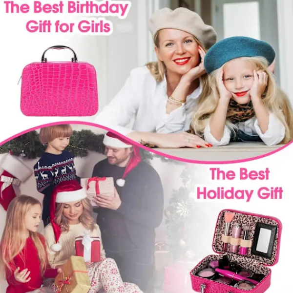 Kosmetisk lekset Med Läppstift Nagelfärg Ögonskuggor Och Smink Borstar> Smink