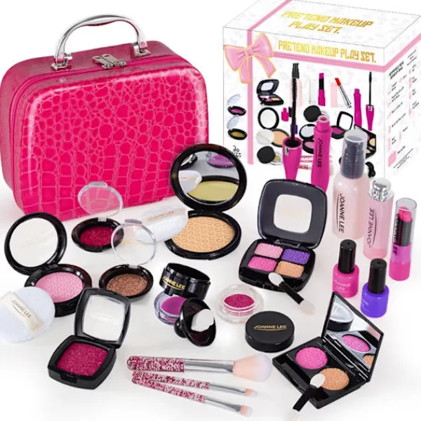 Kosmetisk lekset Med Läppstift Nagelfärg Ögonskuggor Och Smink Borstar> Smink