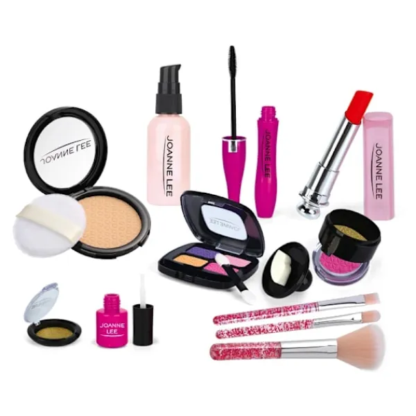 Kosmetisk lekset Med Läppstift Nagelfärg Ögonskuggor Och Smink Borstar> Smink