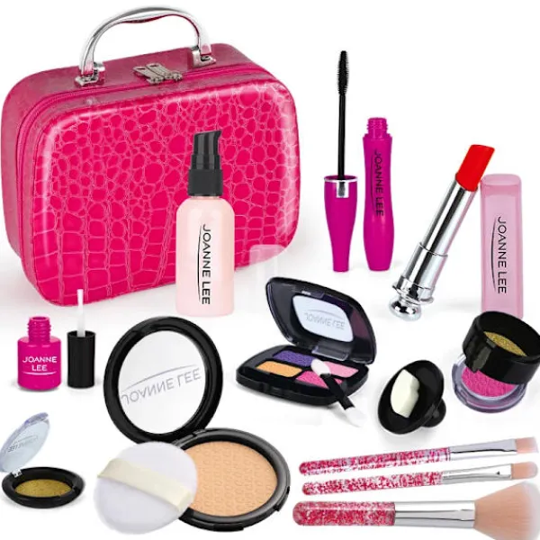 Kosmetisk lekset Med Läppstift Nagelfärg Ögonskuggor Och Smink Borstar> Smink