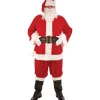Kostymer Super Deluxe 8-delad Santadräkt (L)> Dräkter