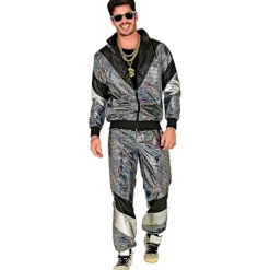 WAIDFU Kostymspårbyxa, Disco, 80-tals Outfit, Joggingdräkt, Maskeraddräkter L> Dräkter