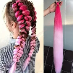 Kpop Demon Hunter Cosplay Kostym Rumi Mira Zoey Huvudbonad Halloweenfest Hårperuk Lång Anime Cosplay Peruker för Barn><noscript><img width=