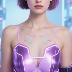 Kpop Demon Hunter Girl Group Tatuering Klistermärke Cosplay Flash Demon Hunter Smink Ansiktsklistermärke[SL] rumi,SD> Smink