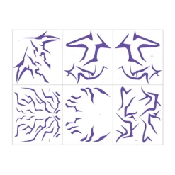 Kpop Demon Hunter Girl Group Tatuering Klistermärke Cosplay Blixt Demon Hunter Smink Ansikts Klistermärke Roll><noscript><img width=