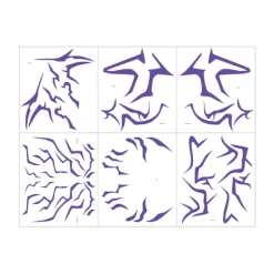 Kpop Demon Hunter Girl Group Tattoo Klistermärke Cosplay Flash Demon Hunter Smink Ansiktsklistermärke[SL]><noscript><img width=