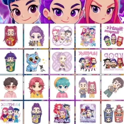 K-POP Demon Hunter Girl Group Tatueringar Klistermärken 20 Ark Tecknade Tatueringar Klistermärken Vattenöverföring Engångs Klistermärken[SL]> Smink