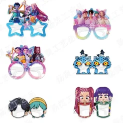 KPOP DEMON HUNTER party pappersglasögon dekoration party fotoglasögon atmosfär rekvisita[SL] Photo Glasses 12-Pack - Type B><noscript><img width=