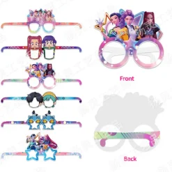 KPOP DEMON HUNTER party pappersglasögon dekoration party fotoglasögon atmosfär rekvisita[SL] Photo Glasses 12-Pack - Type B><noscript><img width=