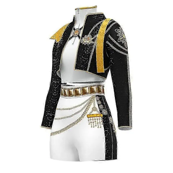 Kpop Demon Hunters Cosplay Kostymset - Mira Zoey Halloween Karnevalsdräkt, Party Maskeradklänning för Kvinnor, Anime Rollspel Kids 140> Dräkter