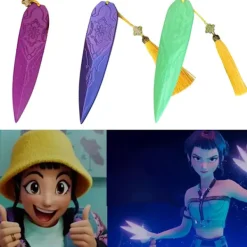 WINE KPop Demon Hunters Zoey Cosplay Pil Halloween Karneval Vapen><noscript><img width=