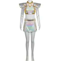 Kpop Demon Hunters Cosplay Kostymset Vit Halloweenfest Fancy Dress Outfit för Kvinnor Tonåringar Anime Fans 140> Dräkter