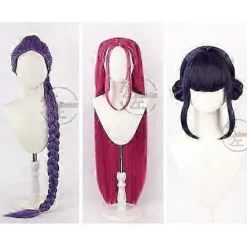K-pop Mira Rumi Zoey Peruk Demon Hunters Scen Cosplay Peruk Grupp Idol Hår [D]> Peruker