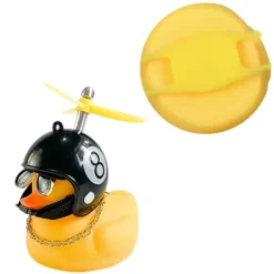 Kördekor Anka med Hjälm 5.5x6x5.5cm Vindbrytande Motorcykel Dekoration Leksak Bil Prydnader Tillbehör Typ 3><noscript><img width=