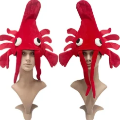 Kräftkrabba hatt festhatt rolig kreativ halloween cosplay_yux> Huvudbonader